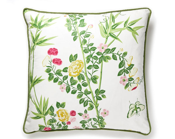 Jardin De Chine Pillow Square 22X22 Spring | Scalamandre