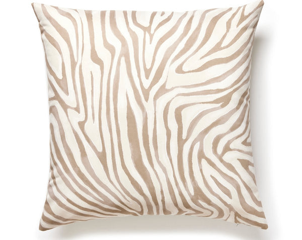 Kenya Faux Suede Pillow Square 22X22 Sandstone | Scalamandre