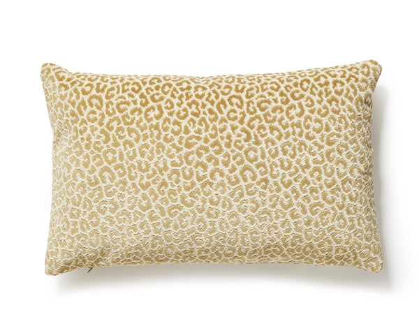 Panthera Velvet Pillow Lumbar 14X22 Camel | Scalamandre