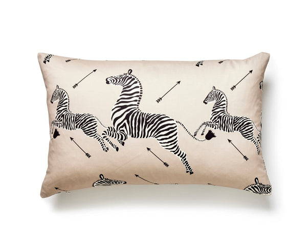 Zebras Petite Pillow Lumbar 14X22 Sand | Scalamandre