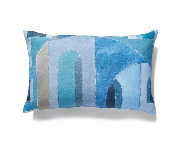 Riad Pillow Lumbar 14X22 Mediterranean | Scalamandre