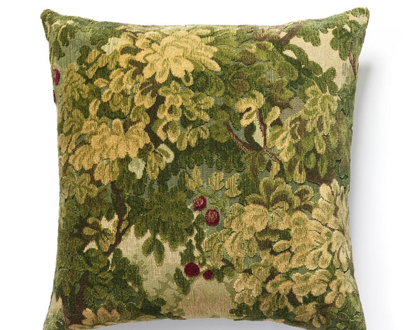 Marly Pillow Square 22X22 Forest Greens | Scalamandre