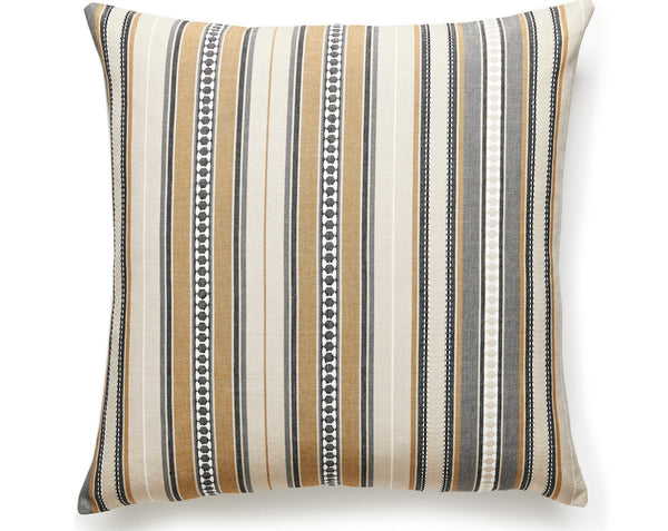 Nile Stripe Pillow Square 22X22 Desert | Scalamandre