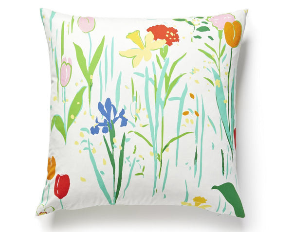 Guermantes Pillow Square 22X22 White | Scalamandre