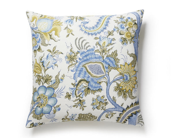 Met Palampore Pillow Square 22X22 Sky and Sunlight | Scalamandre