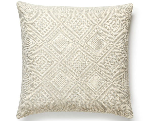 Antigua Weave Outdoor Pillow Square 22X22 Linen | Scalamandre