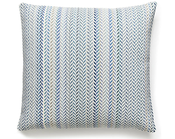 Arrow Stripe Pillow Square 22X22 Fountaie | Scalamandre