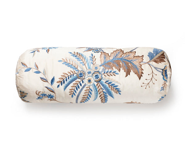 Seraphine Pillow Bolster 21X7 Sky and Stone | Scalamandre