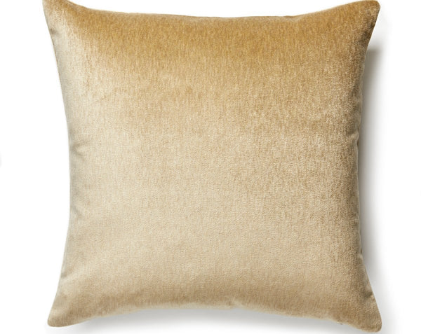 Bay Velvet Outdoor Pillow Square 22X22 Sand | Scalamandre