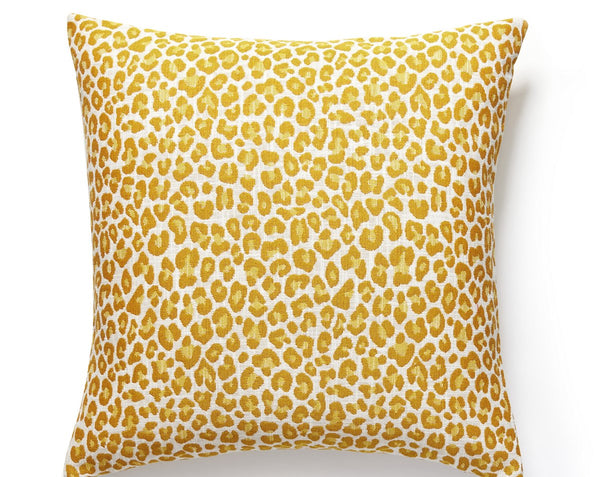 Backyard Bengal Outdoor Pillow Square 22X22 Tangerine | Scalamandre
