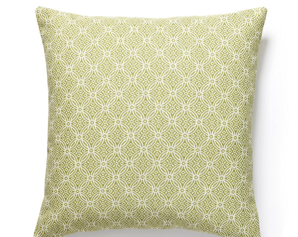 Cape May Outdoor Pillow Square 22X22 Key Lime | Scalamandre