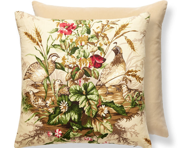 Edwin's Covey Pillow Square 22X22 Multi on Sisal | Scalamandre