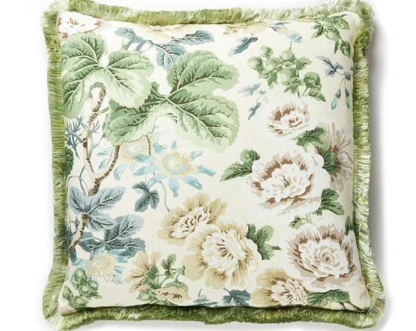 Highgrove Linen Print Pillow Square 22X22 Rich Cream | Scalamandre