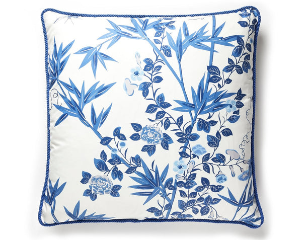 Jardin De Chine Pillow Square 22X22 Porcelain | Scalamandre