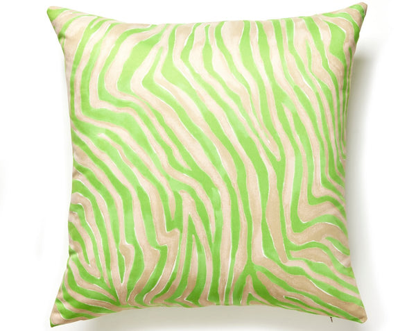 Kenya Faux Suede Pillow Square 22X22 Key Lime | Scalamandre