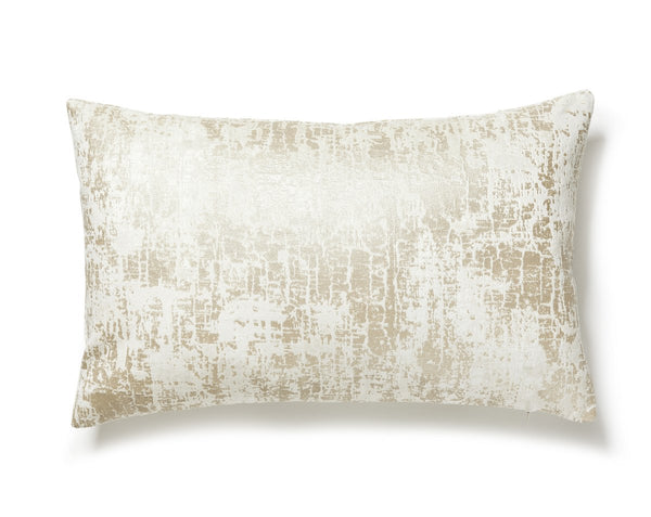 Tesoro Velvet Pillow Lumbar 14X22 Champagne | Scalamandre