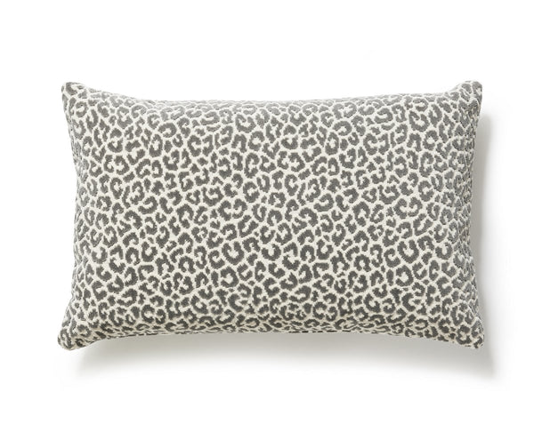 Panthera Velvet Pillow Lumbar 14X22 Smoke | Scalamandre
