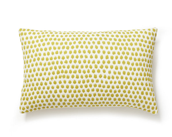 Dot Weave Pillow Lumbar 14X22 Chartreuse | Scalamandre