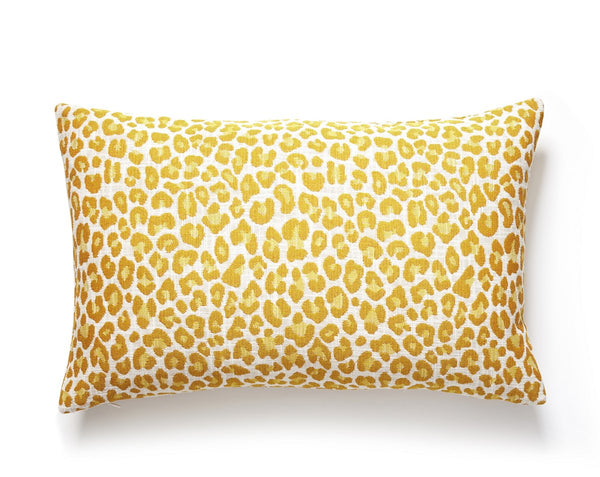 Backyard Bengal Outdoor Pillow Lumbar 14X22 Tangerine | Scalamandre