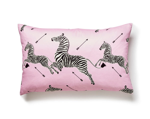 Zebras Petite Pillow Lumbar 14X22 Peony | Scalamandre