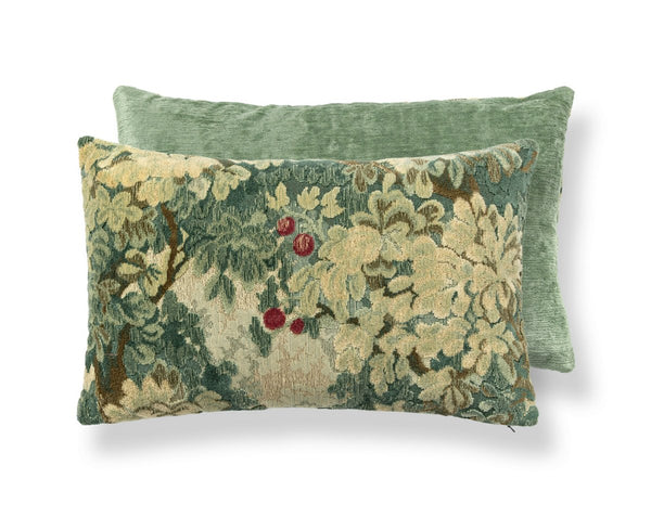 Marly / Como Pillow Lumbar 22X14 Blue Greens / Seafoam | Scalamandre
