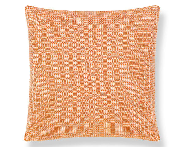 Bird's Eye Outdoor Pillow Square 22X22 Mango | Scalamandre