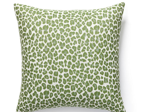Backyard Bengal Outdoor Pillow Square 22X22 Ivy | Scalamandre