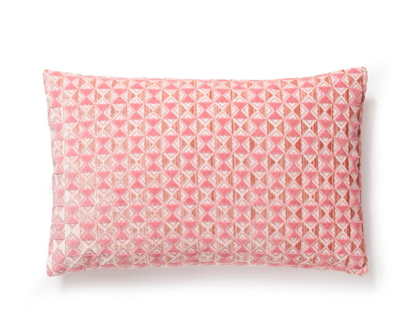 Parlor Velvet Pillow Lumbar 14X22 Sorbet | Scalamandre