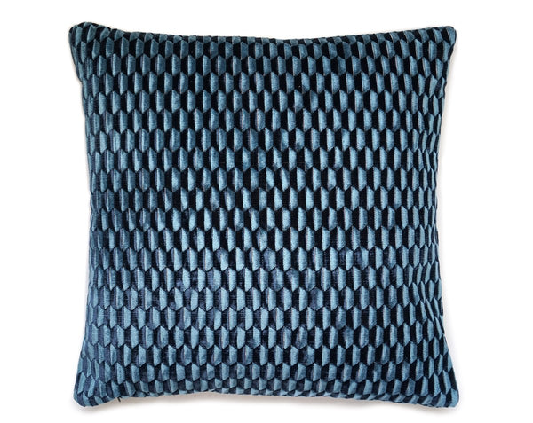Allegra Velvet Pillow Square 22X22 Sapphire | Scalamandre