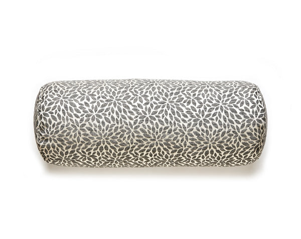 Risa Weave Pillow Bolster 21X7 Charcoal | Scalamandre