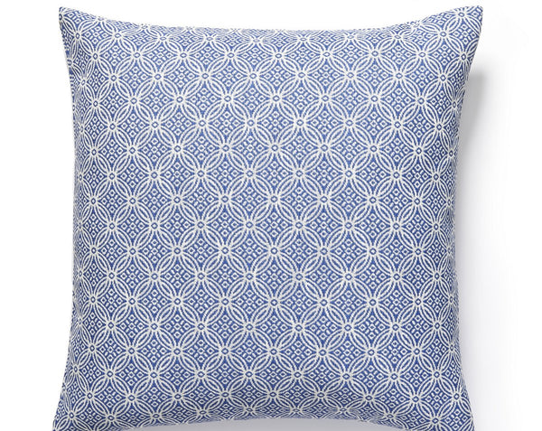 Cape May Outdoor Pillow Square 22X22 Ocean | Scalamandre