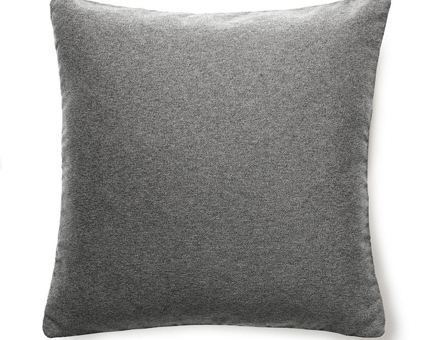Dapper Flannel Pillow Square 22X22 Smoke | Scalamandre
