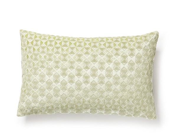 Parlor Velvet Pillow Lumbar 14X22 Pistachio | Scalamandre