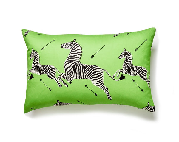 Zebras Petite Pillow Lumbar 14X22 Lime | Scalamandre