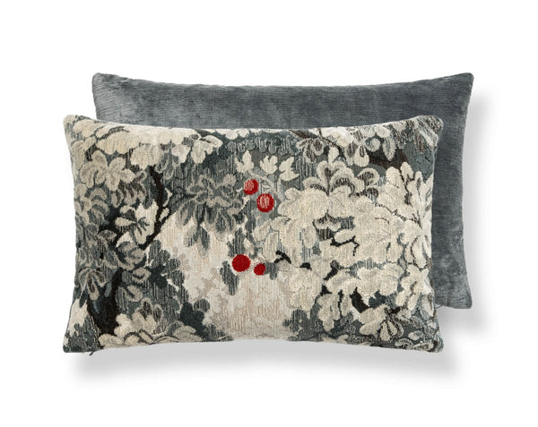 Marly / Como Pillow Lumbar 14X22 Grigio / Slate | Scalamandre