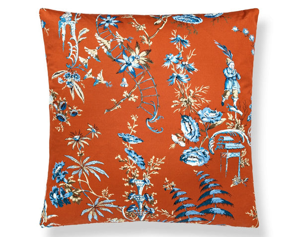 Nanjing Pillow Square 22X22 Mandarin | Scalamandre