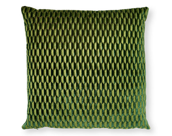 Allegra Velvet Pillow Square 22X22 Emerald | Scalamandre