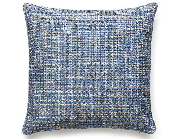 Highland Chenille Pillow Square 22X22 Blue Mood | Scalamandre