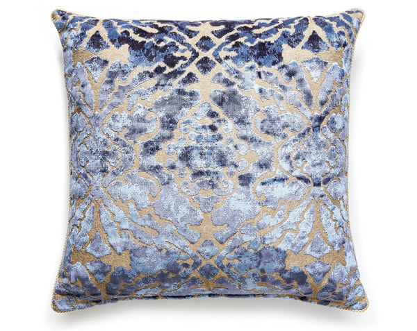 Palazzo Velvet Pillow Square 22X22 Indigo | Scalamandre