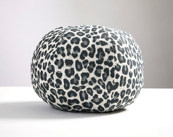 Backyard Bengal Outdoor Pillow Sphere 12 Dia - Slate | Scalamandre