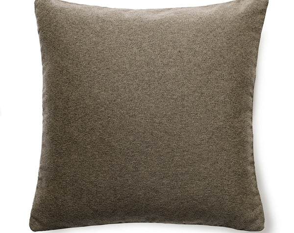Dapper Flannel Pillow Square 22X22 Chestnut | Scalamandre