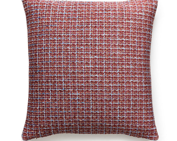 Highland Chenille Pillow Square 22X22 Raspberry Fizz | Scalamandre