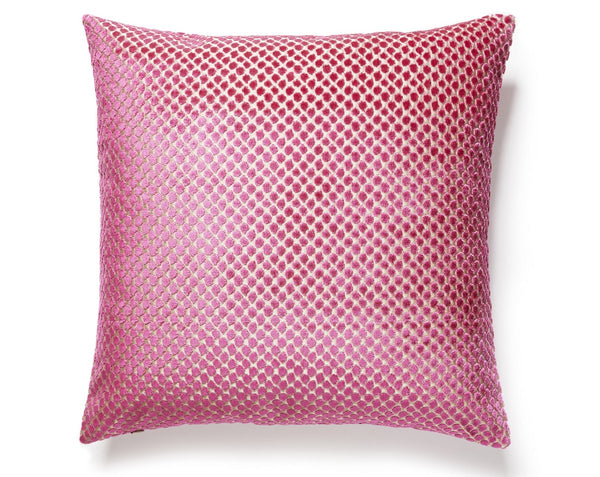 Etosha Velvet Pillow Square 22X22 Framboise | Scalamandre