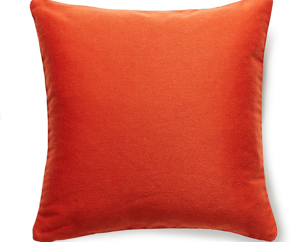Dapper Flannel Pillow Square 22X22 Salsa | Scalamandre