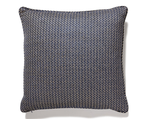 Cortona Chenille Pillow Square 22X22 Indigo | Scalamandre