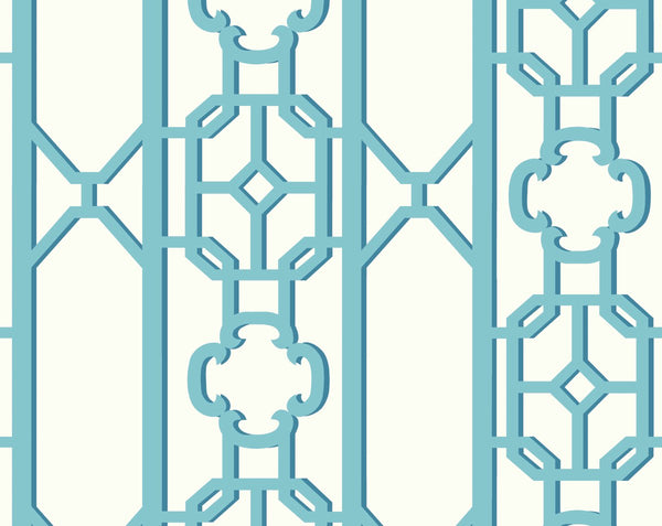 Joanna Fret - Turquoise | Scalamandre