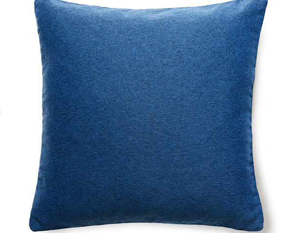 Dapper Flannel Pillow Square 22X22 Regatta | Scalamandre