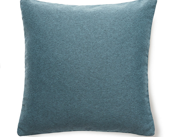 Dapper Flannel Pillow Square 22X22 Atlantic | Scalamandre