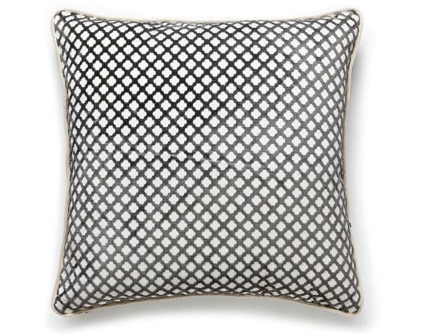 Pomfret Pillow Square 22X22 Carbon | Scalamandre