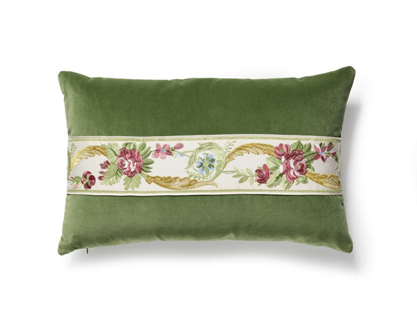 Reine/linley Pillow Lumbar 22X14 Multi Bloom / Seamist | Scalamandre